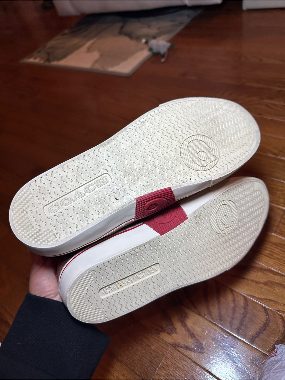 Coach Citysole Logo Heart Love Red Sneakers- Rare- 9.5 - Picture 8 of 8